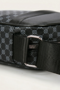 Sacoche bandoulière homme motif monogramme