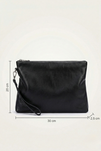 Pochette souple en cuir