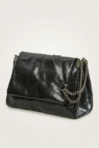 Sac épaule verni chaîne