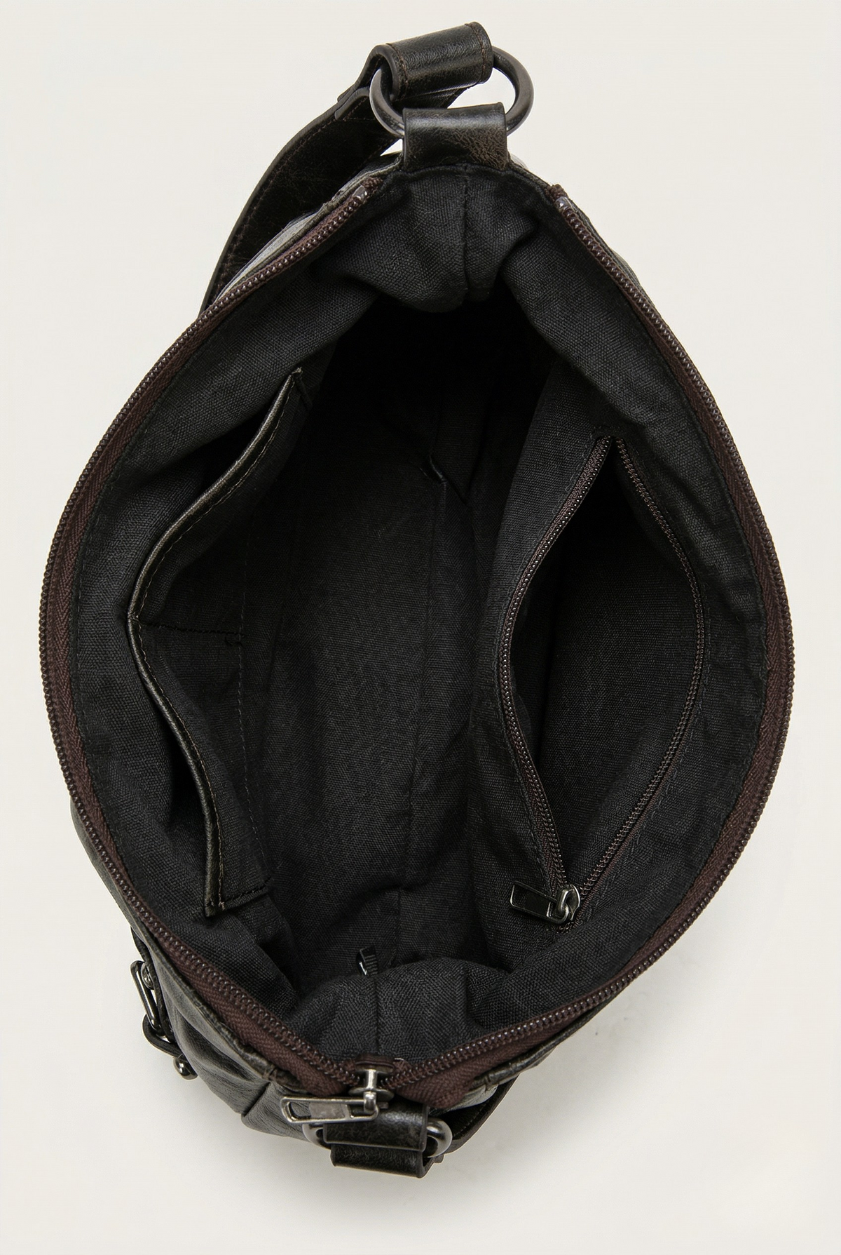 Sac hobo cuir boucle vintage