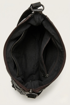 Sac hobo cuir boucle vintage