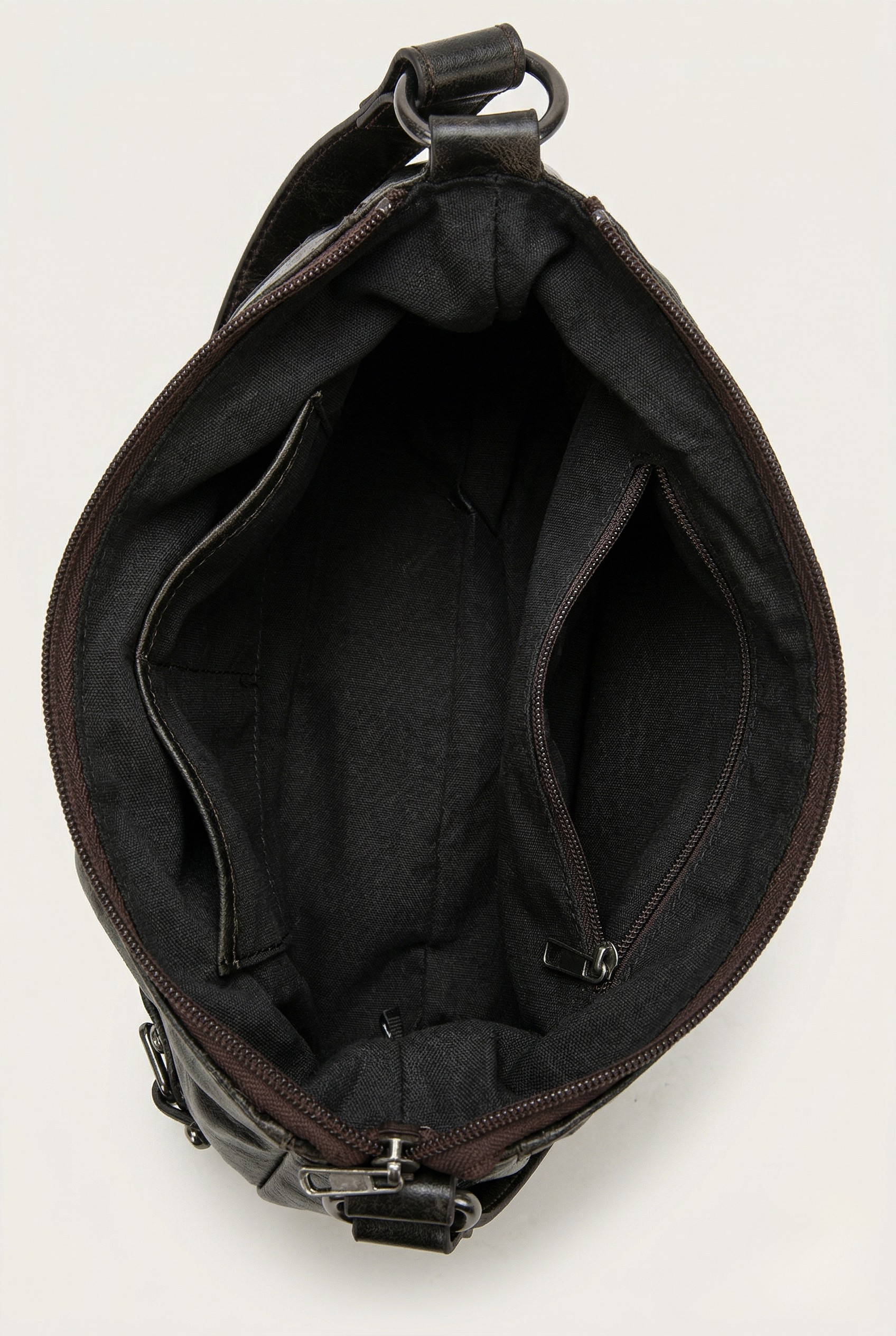 Sac hobo cuir boucle vintage