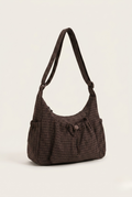 Sac bandouliere nylon à carreau