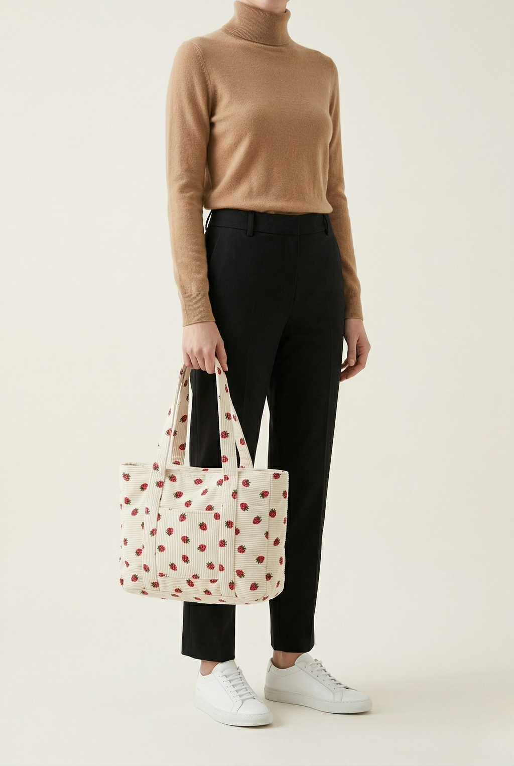Sac cabas motif fraise