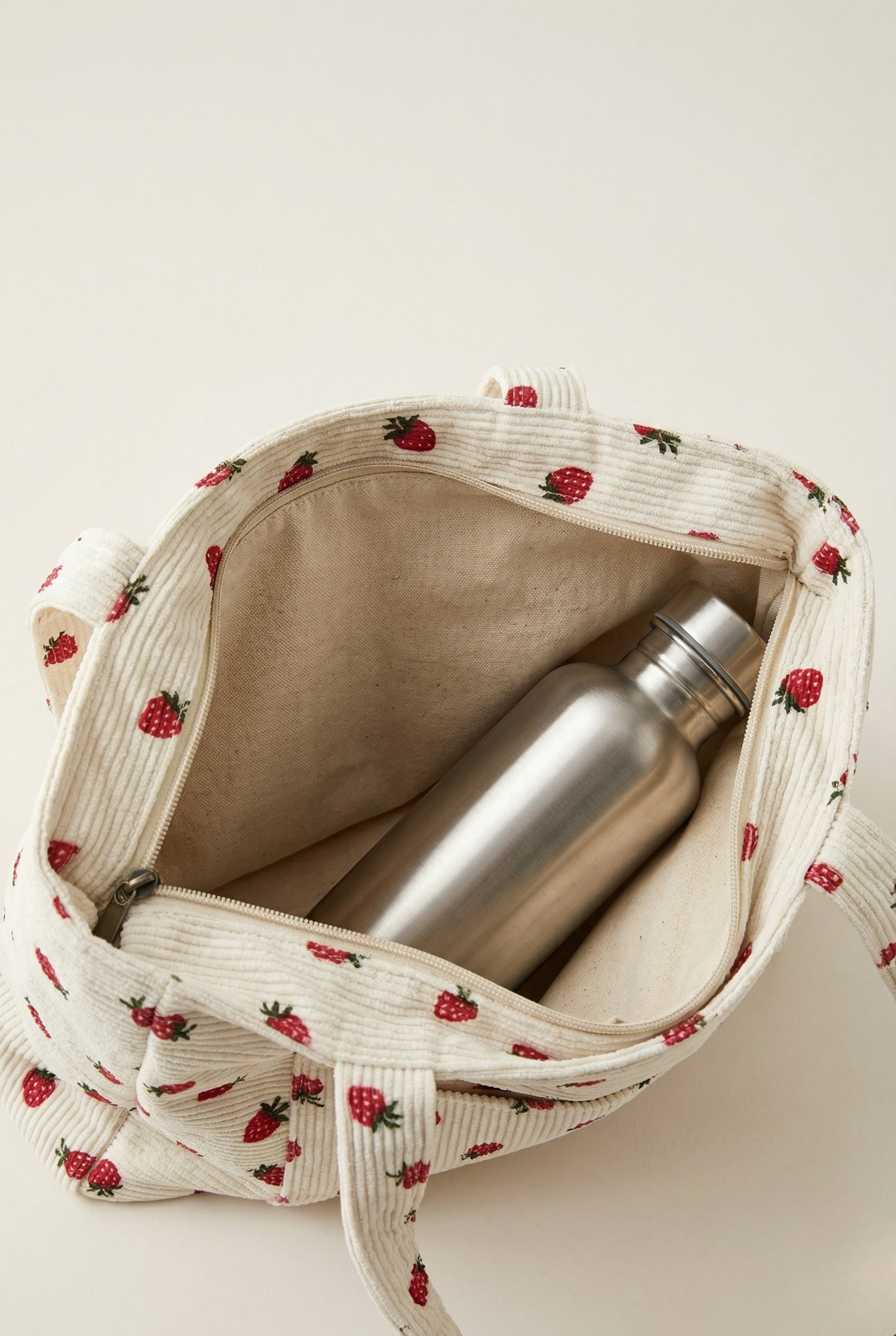 Sac cabas motif fraise