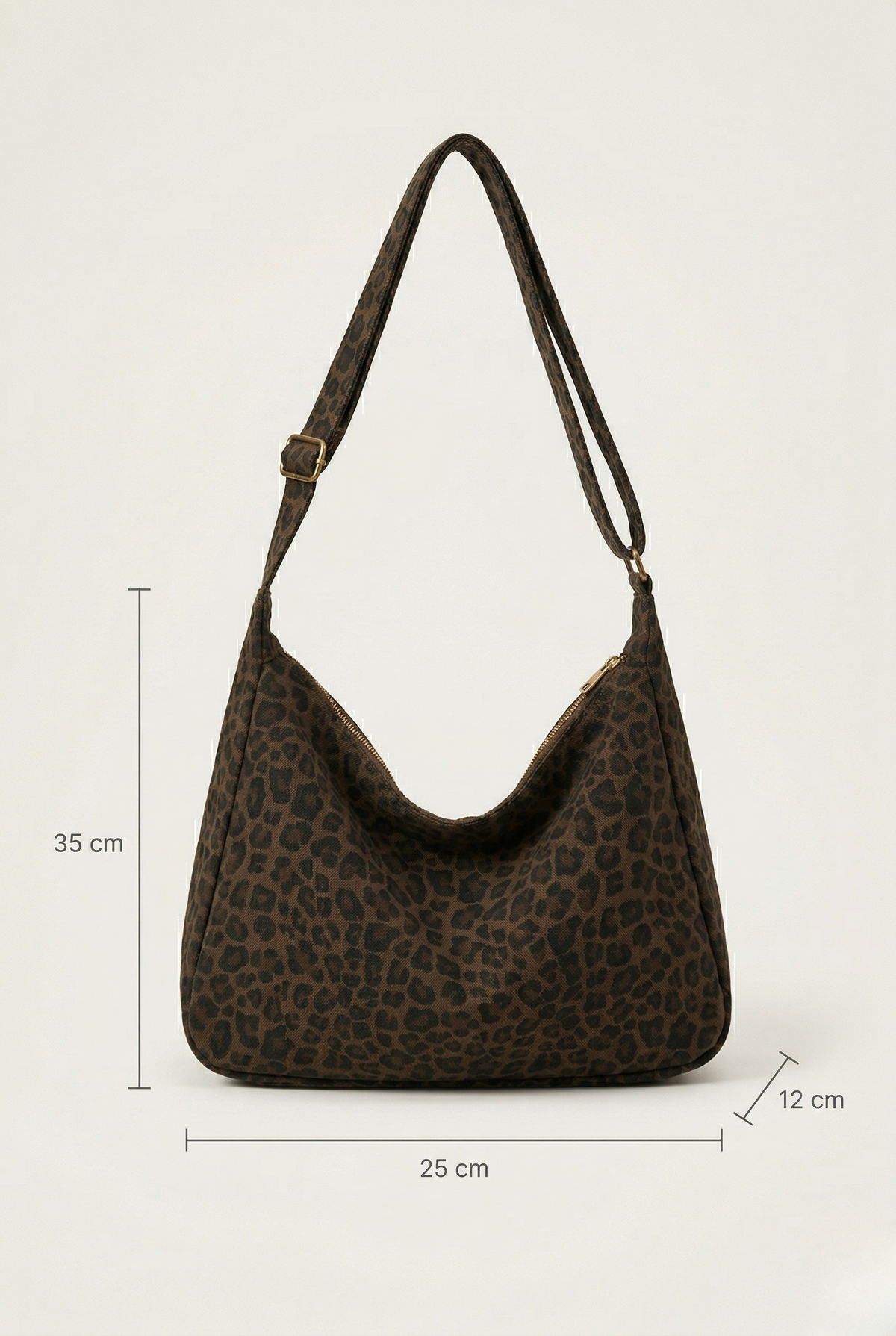 Sac épaule motif léopard