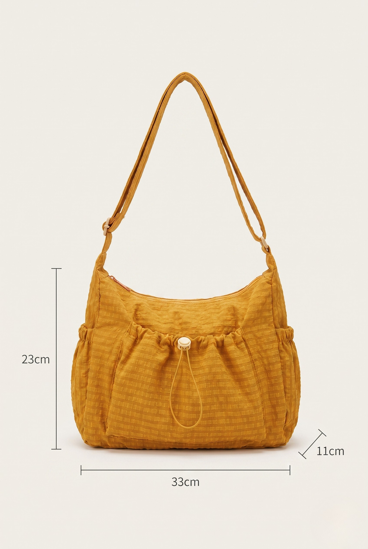 Sac bandoulière nylon à carreau