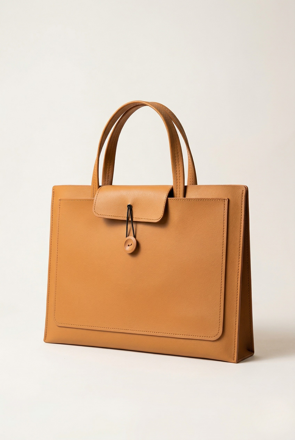 Sac ordinateur structuré cuir